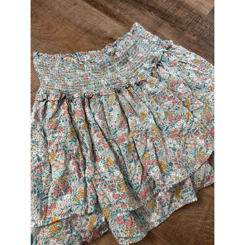 Easel‎ Women's Wildflower Pull On Skirt Floral Boho Chic Size Small Mini Skirt
